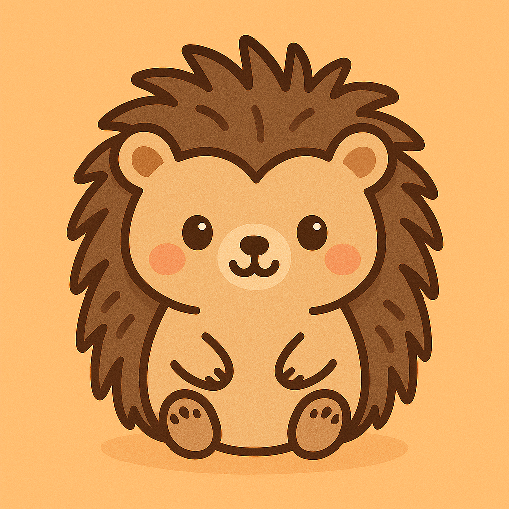 un hérisson façon KawaII